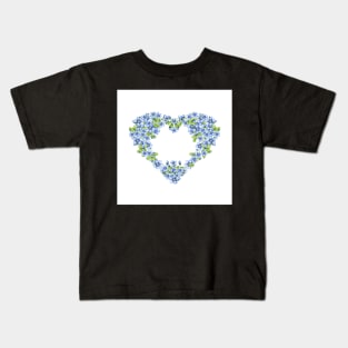 Forget me not heart Kids T-Shirt